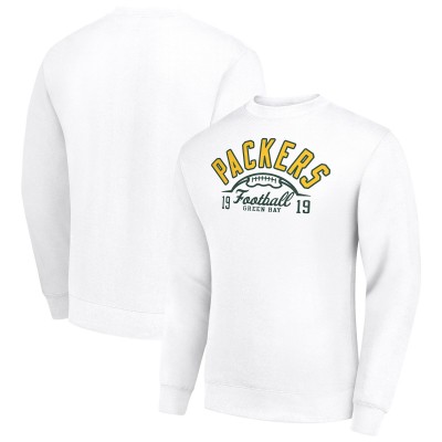 Кофта Green Bay Packers Starter White Half Ball Team Graphic Tri-Blend Fleece