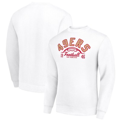 Кофта San Francisco 49ers Starter Half Ball Team Graphic Tri-Blend Fleece - White