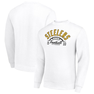 Кофта Pittsburgh Steelers Starter White Half Ball Team Graphic Tri-Blend Fleece