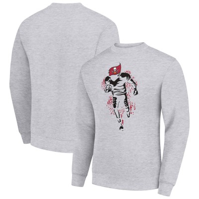 Кофта Tampa Bay Buccaneers Starter Logoface Team Graphic Tri-Blend Fleece - Heather Gray