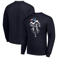 Кофта New England Patriots Starter Logoface Team Graphic Tri-Blend Fleece - Navy