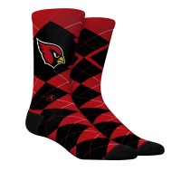Unisex Arizona Cardinals Rock Em Socks Argyle Knitted Dress Socks