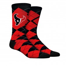 Unisex Houston Texans Rock Em Socks Argyle Knitted Dress Socks