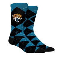 Unisex Jacksonville Jaguars Rock Em Socks Argyle Knitted Dress Socks