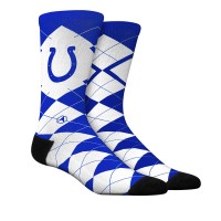Unisex Indianapolis Colts Rock Em Socks Argyle Knitted Dress Socks