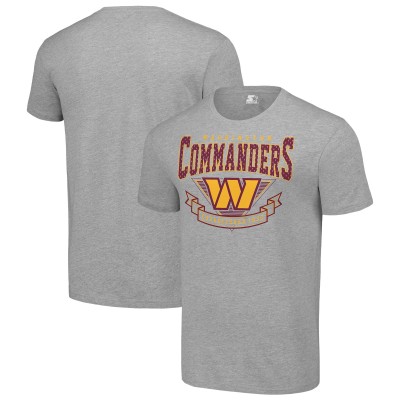 Футболка Washington Commanders Starter 80s Inspired Team Logo - Heather Gray