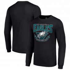 Футболка с длинным рукавом Philadelphia Eagles Starter 80s Inspired Team Logo - Black