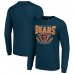 Футболка с длинным рукавом Chicago Bears Starter Navy 80s Inspired Team Logo