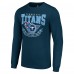 Футболка с длинным рукавом Tennessee Titans Starter 80s Inspired Team Logo - Navy