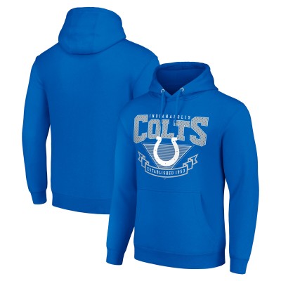 Indianapolis Colts Starter Royal ‘80s Inspired Pullover Hoodie