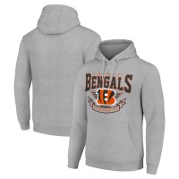 Cincinnati Bengals Starter Heather Gray ‘80s Inspired Pullover Hoodie
