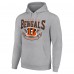 Cincinnati Bengals Starter Heather Gray ‘80s Inspired Pullover Hoodie