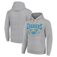 Los Angeles Chargers Starter Heather Gray ‘80s Inspired Pullover Hoodie