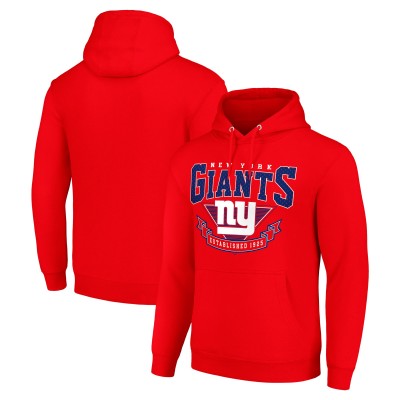 New York Giants Starter Red ‘80s Inspired Pullover Hoodie
