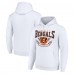 Cincinnati Bengals Starter White ‘80s Inspired Pullover Hoodie