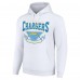Los Angeles Chargers Starter White ‘80s Inspired Pullover Hoodie