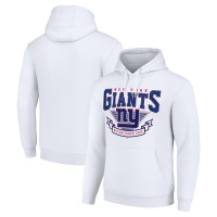 New York Giants Starter White ‘80s Inspired Pullover Hoodie