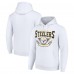 Pittsburgh Steelers Starter White ‘80s Inspired Pullover Hoodie