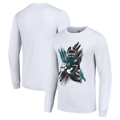 Футболка с длинным рукавом Philadelphia Eagles Starter Player X Logo Graphic - White
