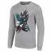 Футболка с длинным рукавом Philadelphia Eagles Starter Player X Logo Graphic - Heather Gray