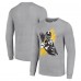 Pittsburgh Steelers Starter Heather Gray Player X Logo Graphic Long Sleeve T-Shirt