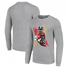 Футболка с длинным рукавом San Francisco 49ers Starter Player X Logo Graphic - Heather Gray