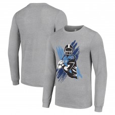 Футболка с длинным рукавом Tennessee Titans Starter Player X Logo Graphic - Heather Gray