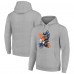 Denver Broncos Starter Heather Gray Player X Fleece Pullover Hoodie
