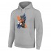 Denver Broncos Starter Heather Gray Player X Fleece Pullover Hoodie