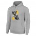 Pittsburgh Steelers Starter Heather Gray Player X Fleece Pullover Hoodie