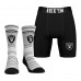 Las Vegas Raiders Rock Em Socks Primary Crew Socks & Boxer Briefs Combo Pack