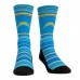 Los Angeles Chargers Rock Em Socks Primary Crew Socks & Boxer Briefs Combo Pack