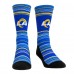 Los Angeles Rams Rock Em Socks Primary Crew Socks & Boxer Briefs Combo Pack