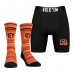 Cincinnati Bengals Rock Em Socks Primary Crew Socks & Boxer Briefs Combo Pack