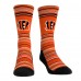 Cincinnati Bengals Rock Em Socks Primary Crew Socks & Boxer Briefs Combo Pack
