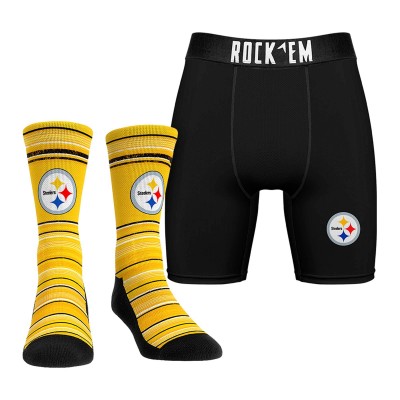Носки и трусы Pittsburgh Steelers Rock Em Socks Primary Crew
