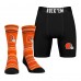 Cleveland Browns Rock Em Socks Primary Crew Socks & Boxer Briefs Combo Pack