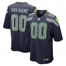 Именная игровая джерси Seattle Seahawks Nike Game - College Navy