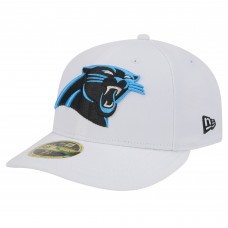 Бейсболка Carolina Panthers New Era White Omaha Low Profile 59FIFTY