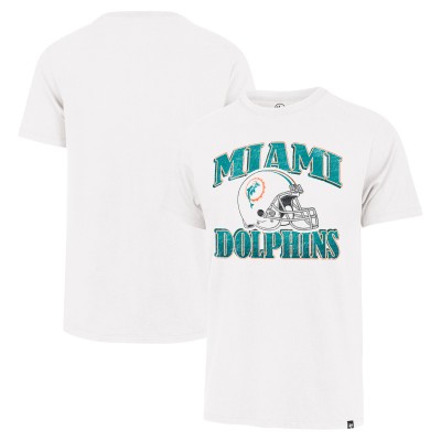 Miami Dolphins 47 Cream Overrun Franklin Throwback T-Shirt