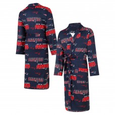 New England Patriots Concepts Sport Navy Roadway Bathrobe New England Patriots Concepts Sport Navy Roadway Bathrobe