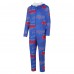 Buffalo Bills Concepts Sport Royal Roadway All Over Microfleece Full-Zip Union Suit