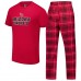 Arizona Cardinals Concepts Sport Cardinal/Black Vector Top & Flannel Pants Sleep Set