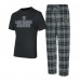 Las Vegas Raiders Concepts Sport Black/Gray Vector Top & Flannel Pants Sleep Set