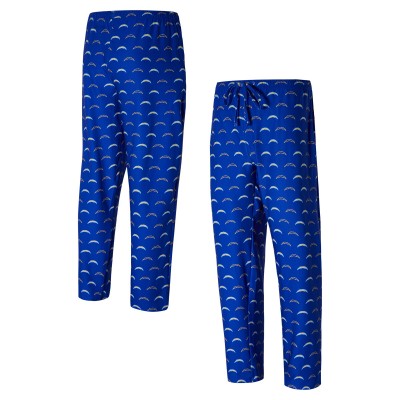 Los Angeles Chargers Concepts Sport Royal Record Allover Print Knit Pants