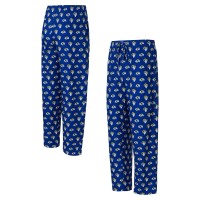 Los Angeles Rams Concepts Sport Record Allover Print Knit Pants - Royal