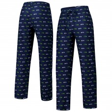 Seattle Seahawks Concepts Sport College Navy Record Allover Print Knit Pants Seattle Seahawks Concepts Sport College Navy Record Allover Print Knit Pants