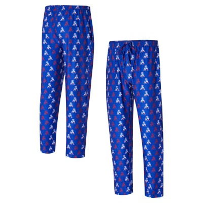New England Patriots Concepts Sport Royal Record Throwback All Over Knit Pants