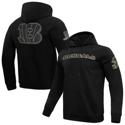 Cincinnati Bengals Pro Standard Black Classic Chenille Pullover Hoodie