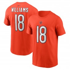 Футболка Caleb Williams Chicago Bears Nike 2024 NFL Draft First Round Pick Fuse Name & Number - Orange